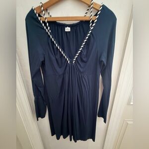 Three Dots Size XL summer dress nautical inspired. Preppy, Nantucket summer.